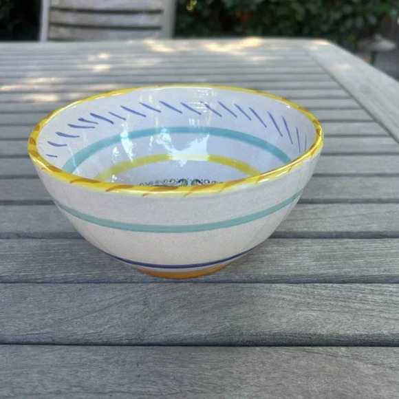 Meridana Ceramiche Italian Raffaelesco Colorful 6" Ice Cream Bowl - Picture 4 of 6